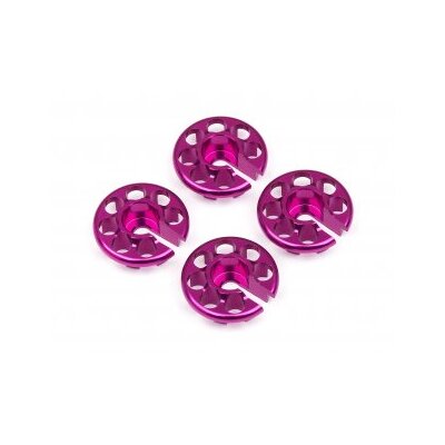 HB Aluminium Spring Perch (Purple/4pcs)
