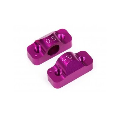 HB 2 Piece Pivot Block R/F (0.5 Degrees/Purple)
