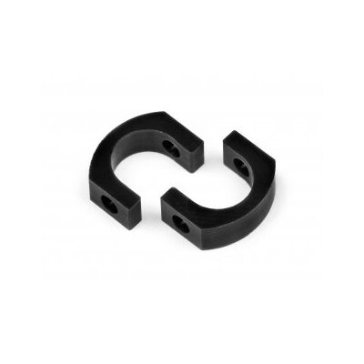 HB POM Cup Joint Adapter (2mm Hole/Black/2pcs)