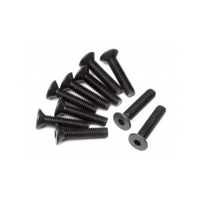 HPI Flat Head Screw M3x14mm (Hex Socket/10pcs)