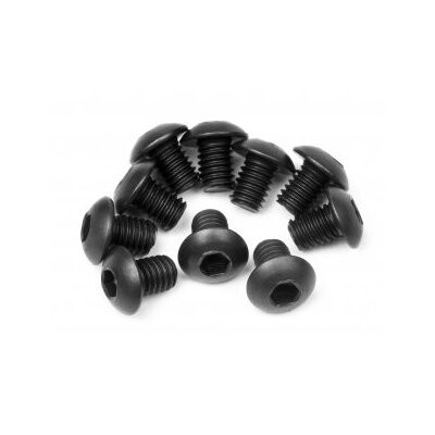 HPI Button Head Screw M3x4mm (Hex Socket/10pcs)