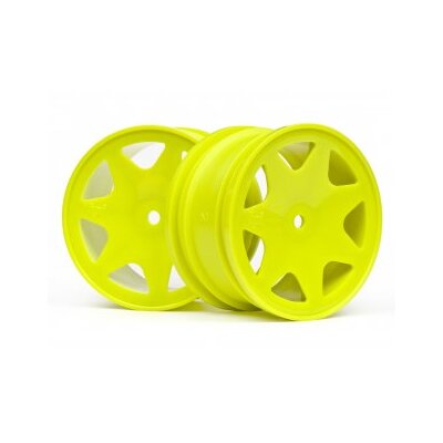 HPI Ultra 7 Wheels Yellow 35mm (2pcs)
