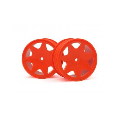 HPI Ultra 7 Wheels Orange 30mm (2pcs)