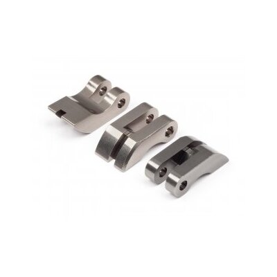 HPI Aluminium Racing Clutch Shoes Gunmetal (3pcs)