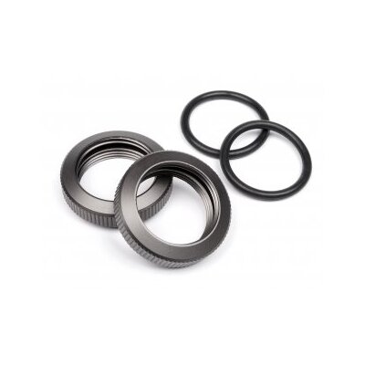 HPI Shock Adjuster Nut 20mm (Gunmetal/2ps)