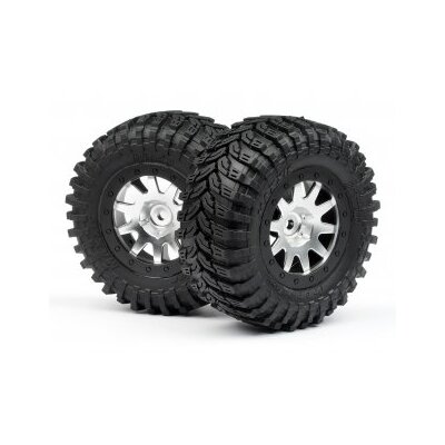 HPI Mounted Maxxis D Tires/MK.10 (Matte Chrome/2pcs)