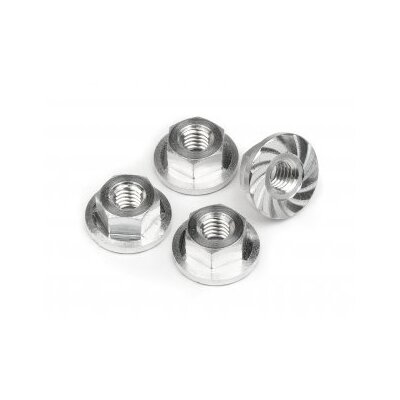 HPI Serrated Flange Nut M4x10.8mm (4pcs)