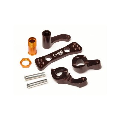HPI High Performance Aluminium Steering Rack Set (Brown)