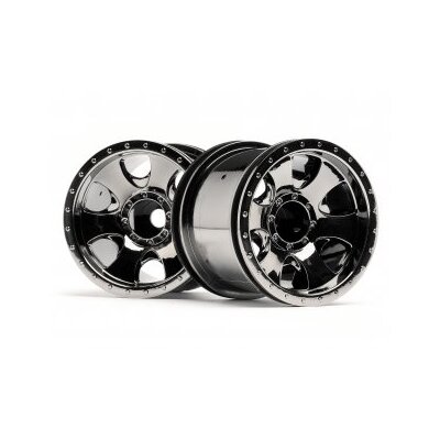 HPI Warlock Wheel Black Chrome (2.2"/2pcs)