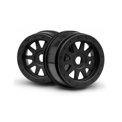 HPI TR-10 Glue-Lock Wheel Black (120x60mm/2pcs)