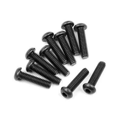 HPI Button Head Screw M2.5x10mm (Hex Socket/10pcs)