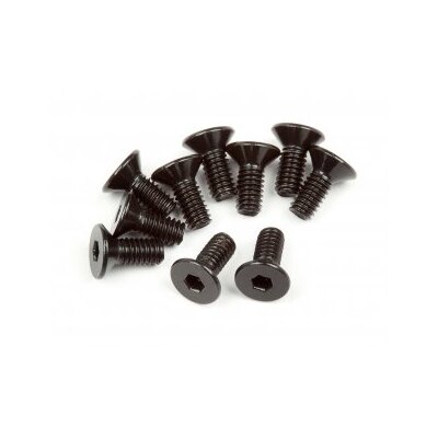 HPI Flat Head Screw M2.5x6mm (Hex Socket/10pcs)