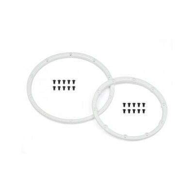 HPI Wheel Bead Lock Rings (White/for 2 Wheels)