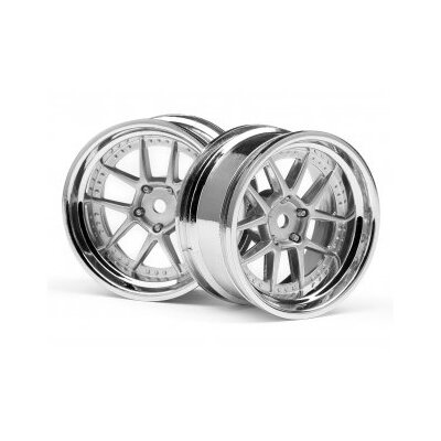 HPI DY-Champion 26mm Wheel Chrome/Silver (2pcs) 6mm Offset
