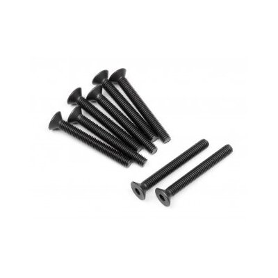 HPI Flat Head Screw M3x25mm (8pcs)