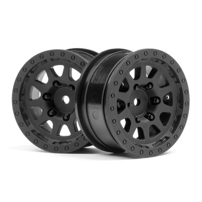 HPI CR-10 Wheel 1.9 (Black/2pcs)