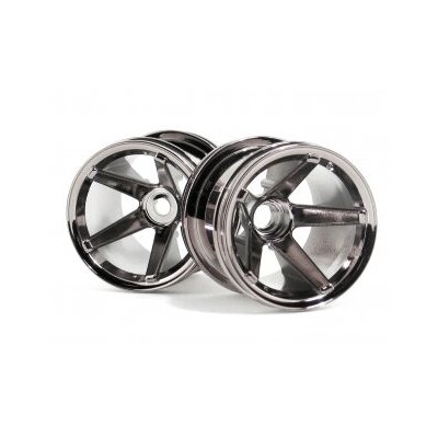 HPI Super Star MT Wheels (Black Chrome/2.2"/2pcs)