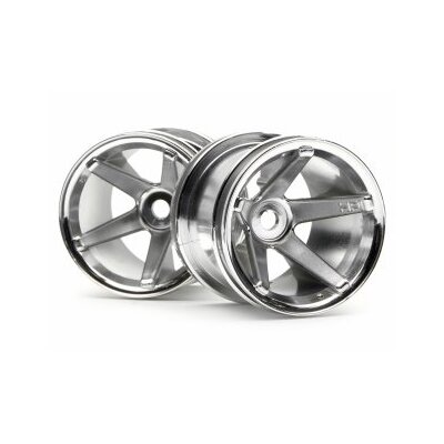 HPI Super Star MT Wheels (Chrome/Deep Offset/2.2"/2pcs)