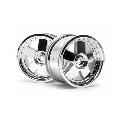 HPI GT5 Wheel Chrome (83x56mm/2pcs/14mm)