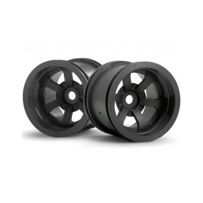 HPI Scorch 6-Spoke Wheel Gunmetal (2.2"/2pcs)