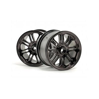 HPI 8 Spoke Wheel Black Chrome (83x56mm/2pcs/14mm)