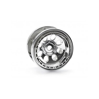 HPI Rock 8 Bead Lock Wheel Chrome (55x36mm/2.2"/2pcs)