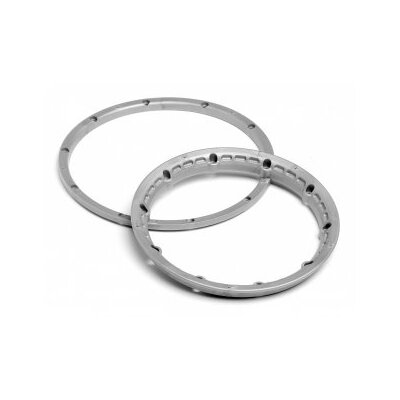 HPI Heavy Duty Wheel Bead Lock Rings (Silver/2pcs)