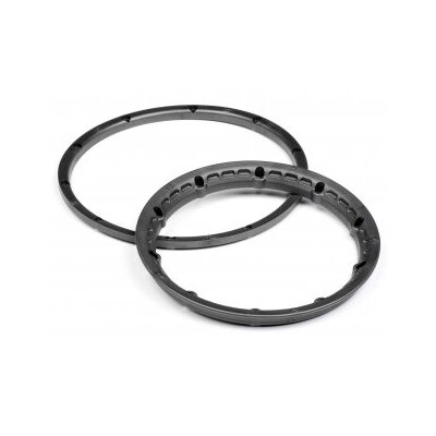 HPI Heavy Duty Wheel Bead Lock Rings (Gunmetal/2pcs)