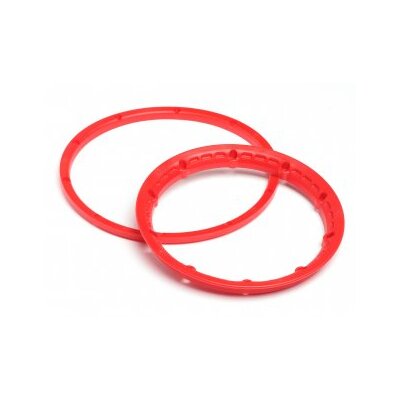 HPI Heavy Duty Wheel Bead Lock Rings (Red/2pcs)