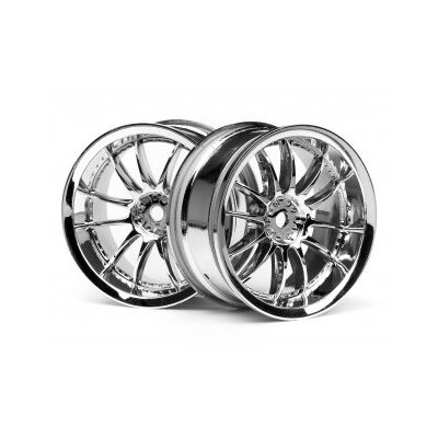 HPI Work XSA 02C Wheel 26mm Chrome (2pcs) 3mm Offset