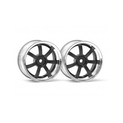 HPI Rays Gram Lights 57S-Pro Wheel Chrome/Gunmetal (2pcs) 6mm O