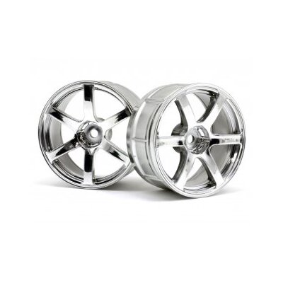 HPI LP29 Wheel Yokohama AVS Model T6 Chrome (2pcs) 3mm Offset