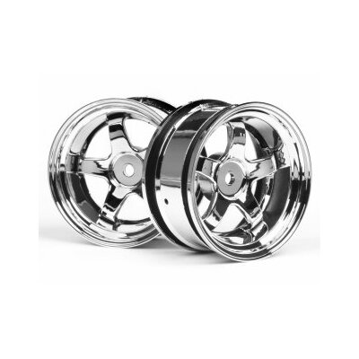 HPI Work Meister S1 Wheel 26mm Chrome (2pcs) 6mm Offset