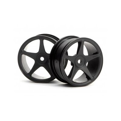 HPI Super Star Wheel 26mm Black (2pcs) 1mm Offset