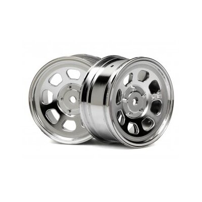 HPI Stock Car Wheel 26mm Chrome (2pcs) 1mm Offset