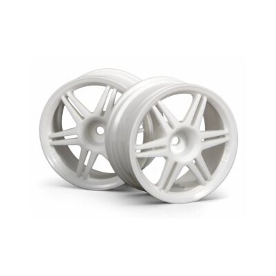 HPI 12 Spoke Corsa Wheel White 26mm (2pcs) 3mm Offset