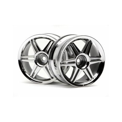 HPI 12 Spoke Corsa Wheel Chrome 26mm (2pcs) 3mm Offset