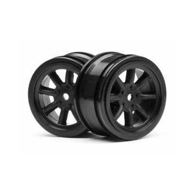 HPI Vintage 8 Spoke Wheel 26mm Black (2pcs) 0mm Offset