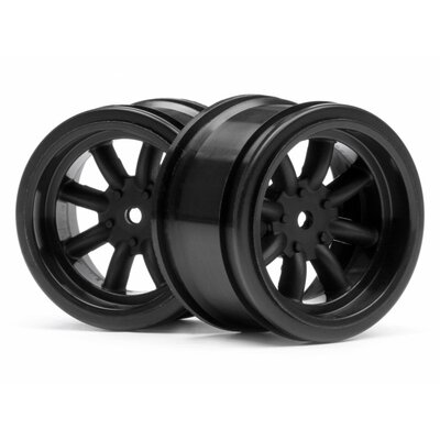 HPI Vintage 8 Spoke Wheel 31mm Black (2pcs) 6mm Offset