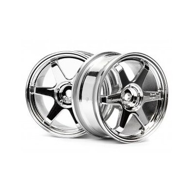 HPI TE37 Wheel 26mm Chrome (0mm Offset)
