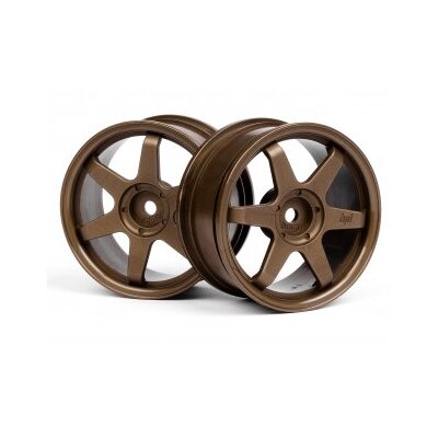 HPI TE37 Wheel 26mm Bronze (0mm Offset)