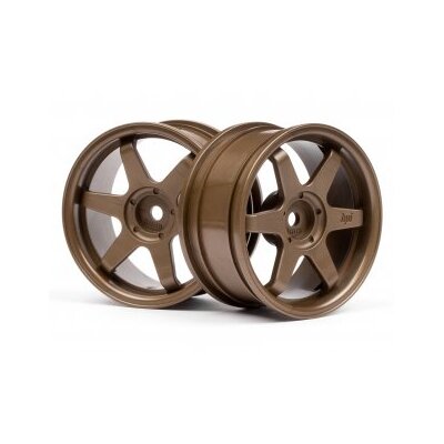 HPI TE37 Wheel 26mm Bronze (3mm Offset)