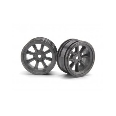 HPI MX60 8 Spoke Wheel Gunmetal (2pcs) 3mm Offset