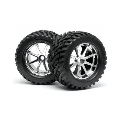 HPI Mounted Goliath Tire 178x97mm on Blast Wheel Chrome (2pcs)