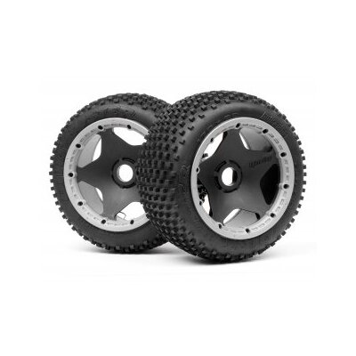 HPI Dirt Buster Block Tire S Compound on Black Wheel (2pcs)