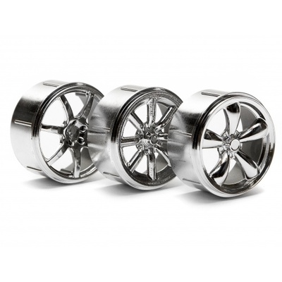 HPI Wheel Set Type 2 (Chrome/Micro RS4)