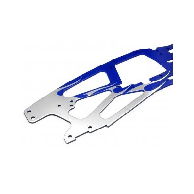 HPI Flamed TVP Custom Chassis (Silver/Blue/2pcs)
