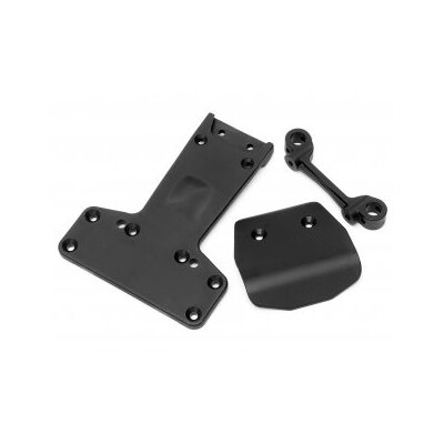 HPI Skid Plate/Rear Chassis Set