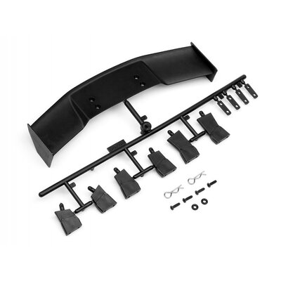 HPI GT Wing Set (Type D/1:10 Scale/Black)