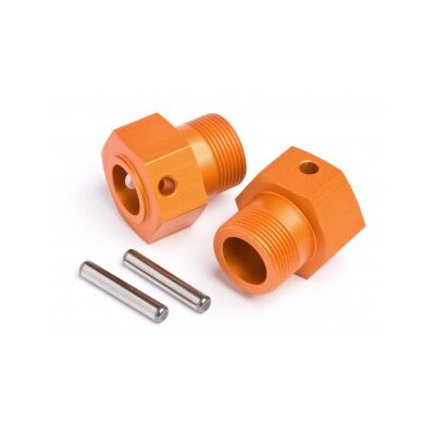 HPI Wheel Hex Hub 24x27mm (Orange/2pcs)